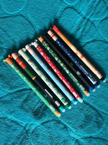 Lot de 9 stylos effaçables Noel 