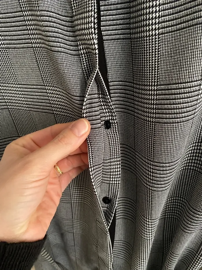 Magnifique robe légère mango casual taille M/38 motif pied de poule en parfait état - photo numéro 4