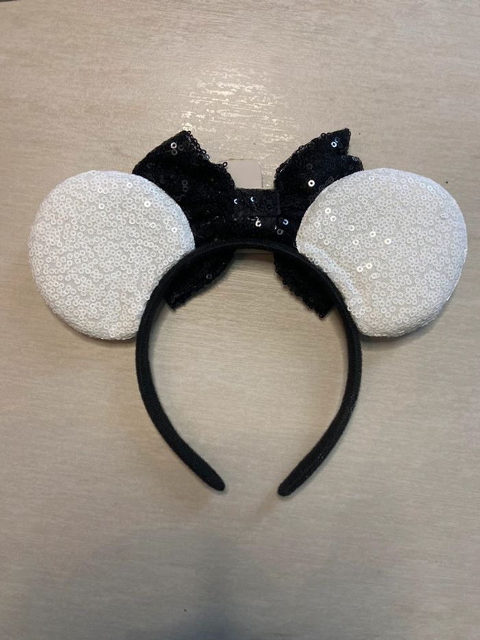 Serre tête oreille de Mickey de noël à sequin, paillettes - photo numéro 2