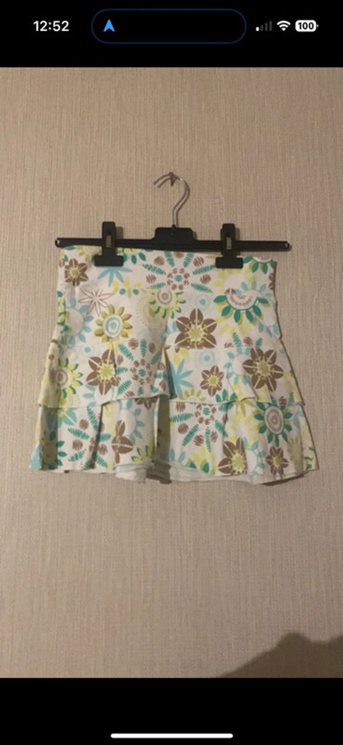 Jupe 14 ans blanche verte bleu marron - photo numéro 2