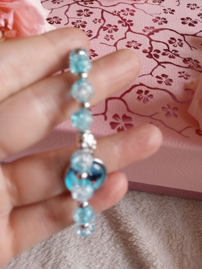 Bracelet stitch bleu - photo numéro 3