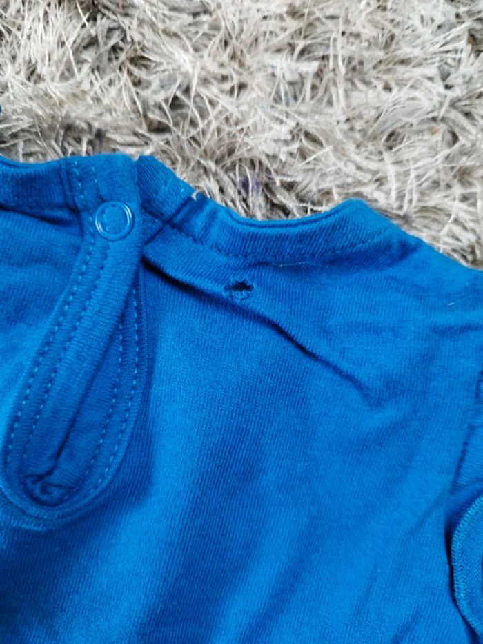 Lot de deux t-shirt bébé fille taille 6 mois été manches courtes - photo numéro 7