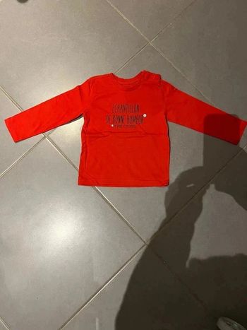 T shirt - Manches longues - Z - Échantillon de bonne humeur - Rouge - 24 mois