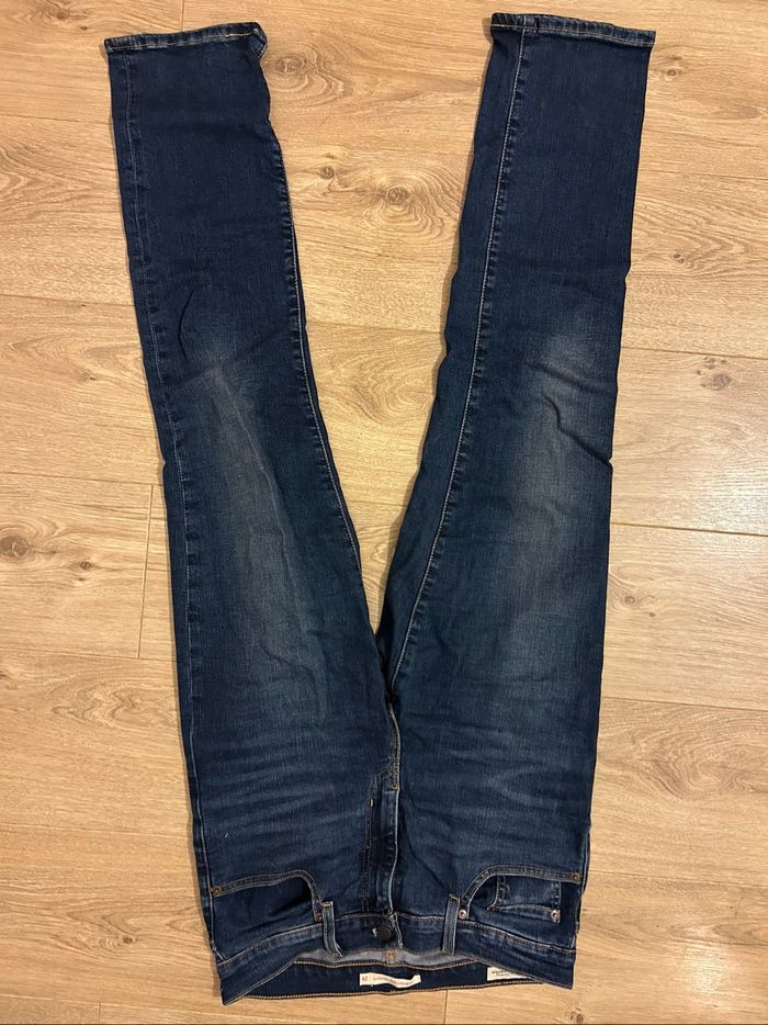 Jean LEVIS 724 Taille haute Droit Bleu foncé - photo numéro 2