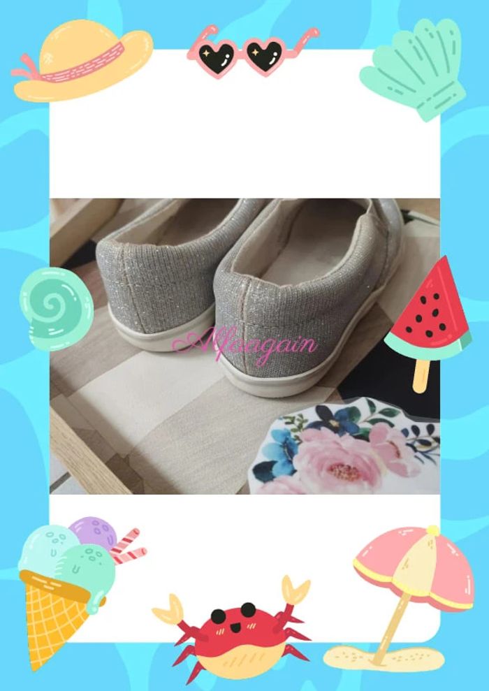 Baskets Okaïdi argentées 31 - photo numéro 7