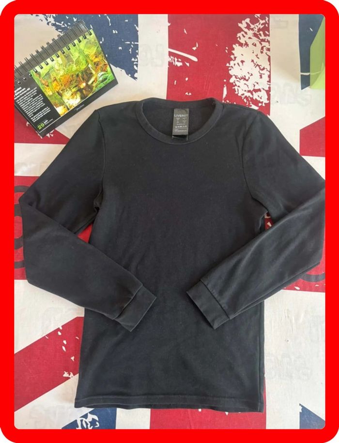 T-shirt manche longue taille xs noir - photo numéro 2