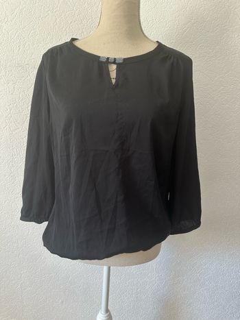 Blouse noire T.42 Camaïeu