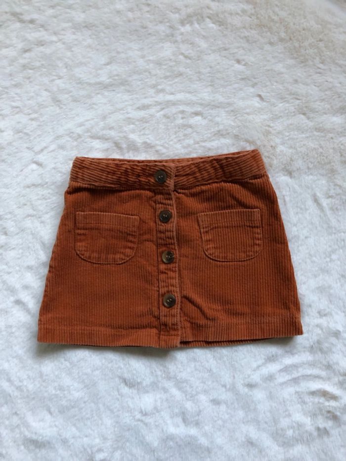 Jupette velours côtelé 3 ans