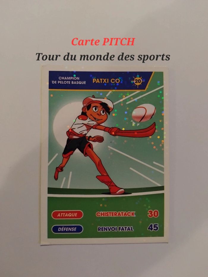 Carte PITCH - Tour du monde des sports n° 20 - Pelote Basque - France