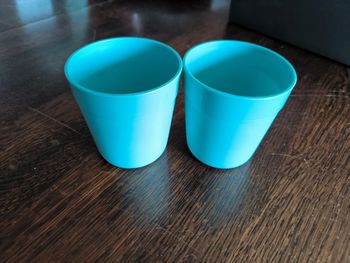 Lot de 2 gobelets Tupperware bleus