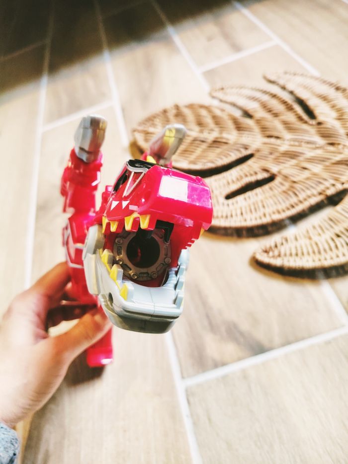 🔫 Power rangers dino charge dx pistolet blaster électronique sonore et transformable en Tyrannosaure - photo numéro 5