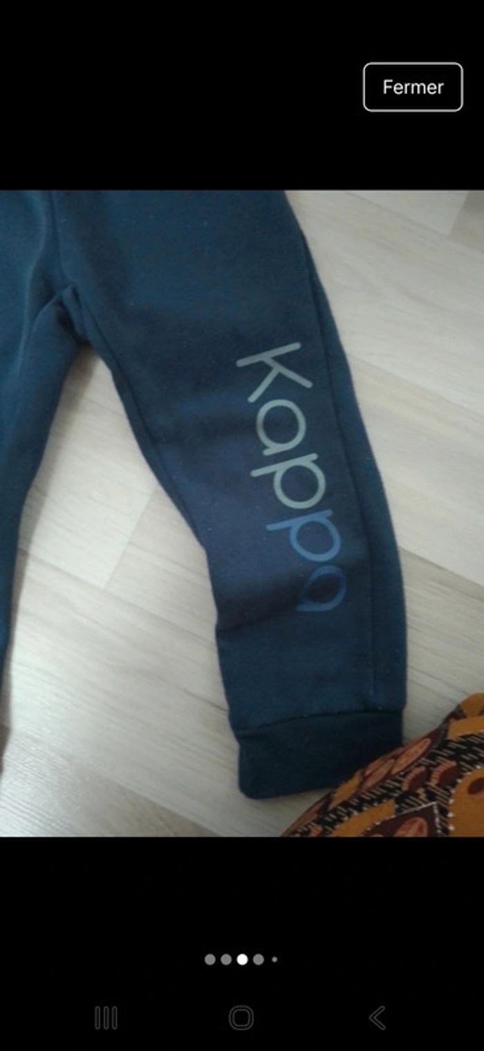 Jogging kappa rose taille 3 ans - photo numéro 3
