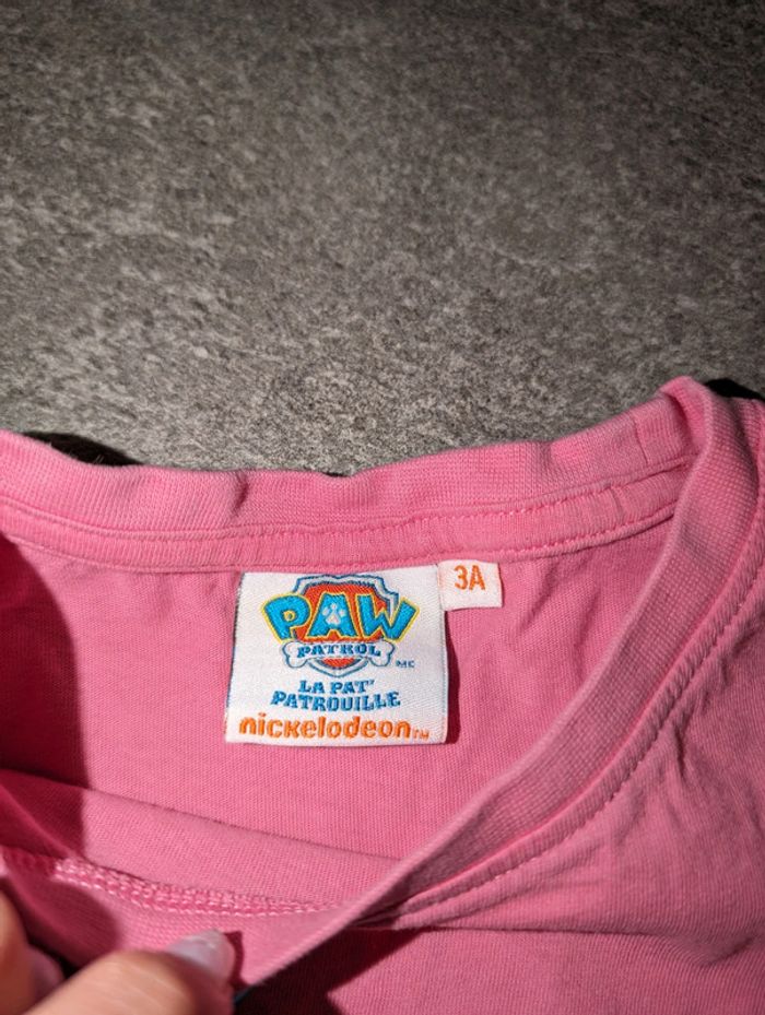 T-shirt à manches longues fille 3 ans Pat'Patrouille - photo numéro 2