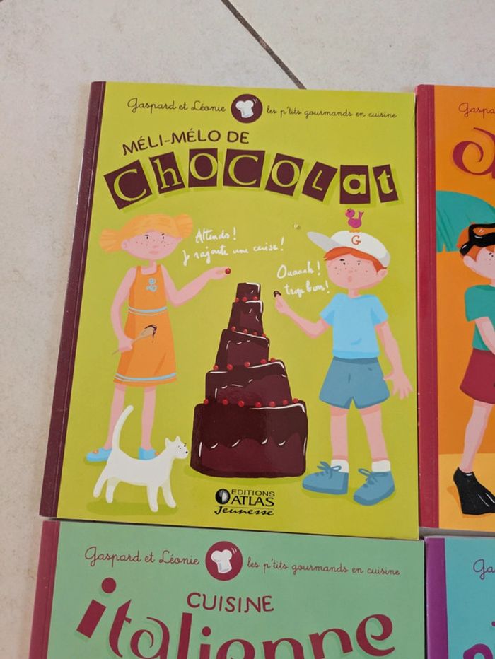 Lot de 5 livres de recettes enfants Gaspard et Léonie - photo numéro 2