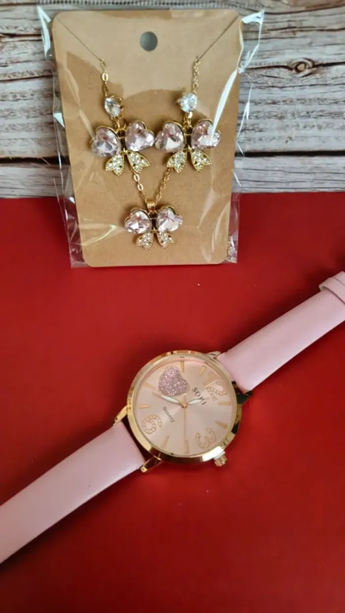 Lot montre et bijoux