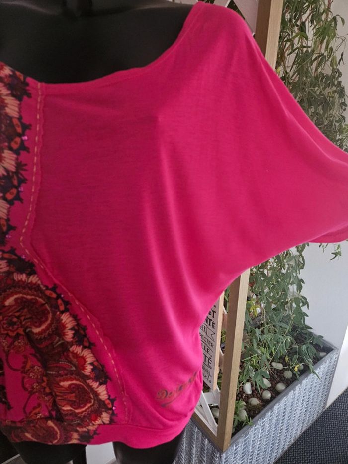 Desigual blouse Fushia taille S - photo numéro 4
