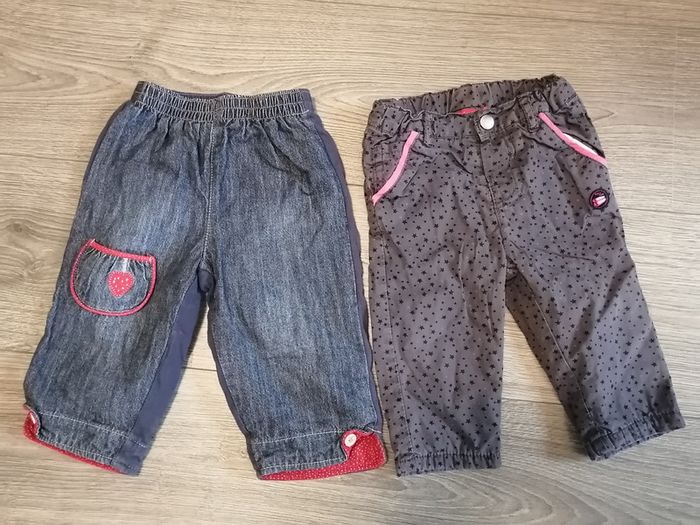 Lot 2 pantalons (9 mois)