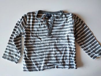 Tee shirt rayé gris