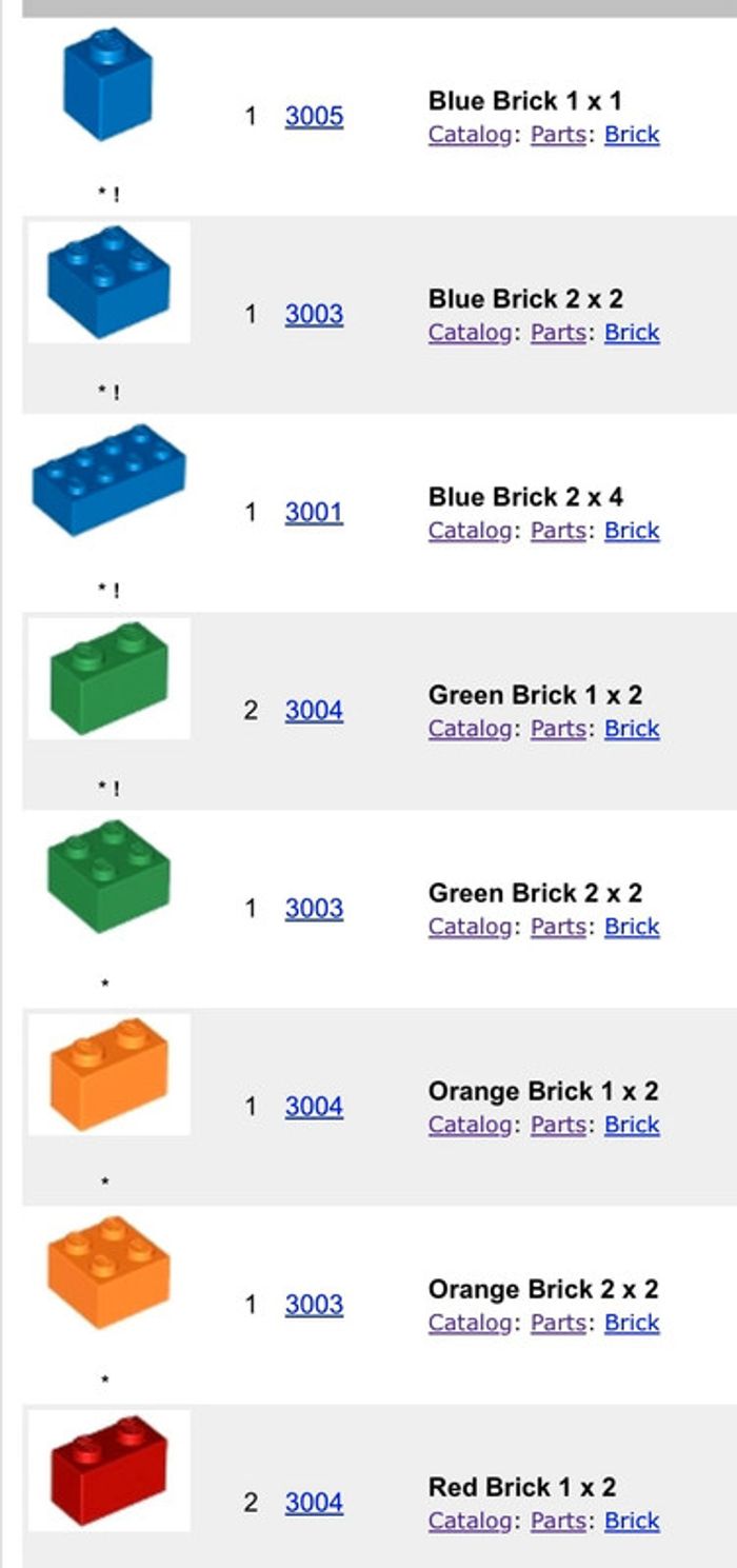 Polybag sachet lego 1270-2 Chromika (15 briques) - photo numéro 2