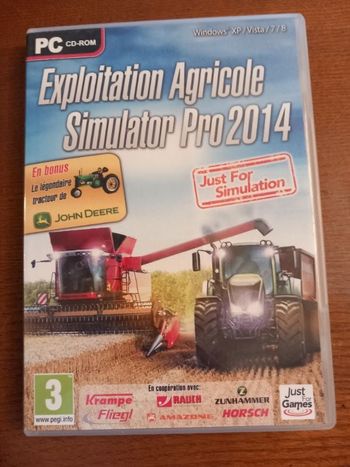 Jeu PC CD-ROM exploitation agricole