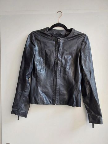 Veste en cuir Caroll