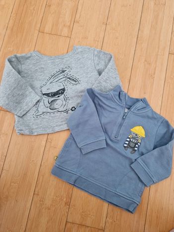 Lot de 2 sweats bébé garçon 18 mois DPAM