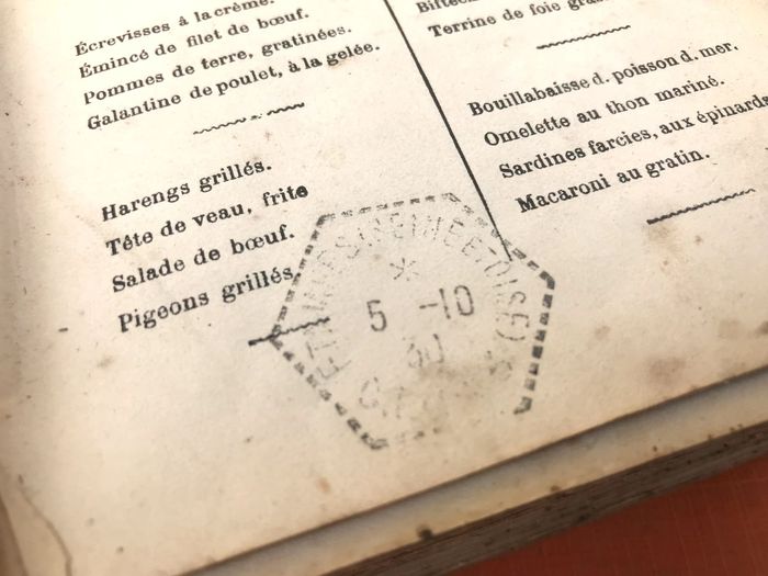 Urbain Dubois Nouvelle Cuisine Bourgeoise (cachet postal Etampes 5-10-1930) - photo numéro 3