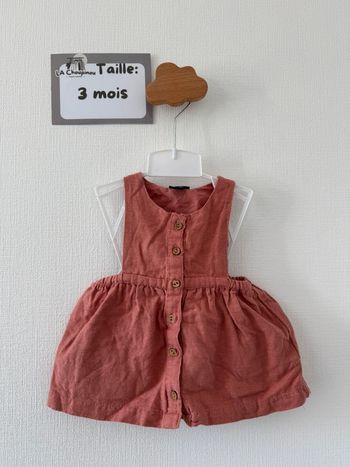 Ensemble en gaz de coton - taille 3 mois 🌸