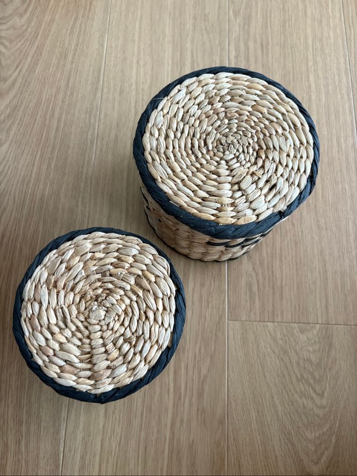 Lot de 2 paniers / caches pots maison du monde - photo numéro 3