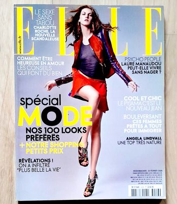 Magazine Elle n°3296 spécial Mode et angela Lindvall février 2009