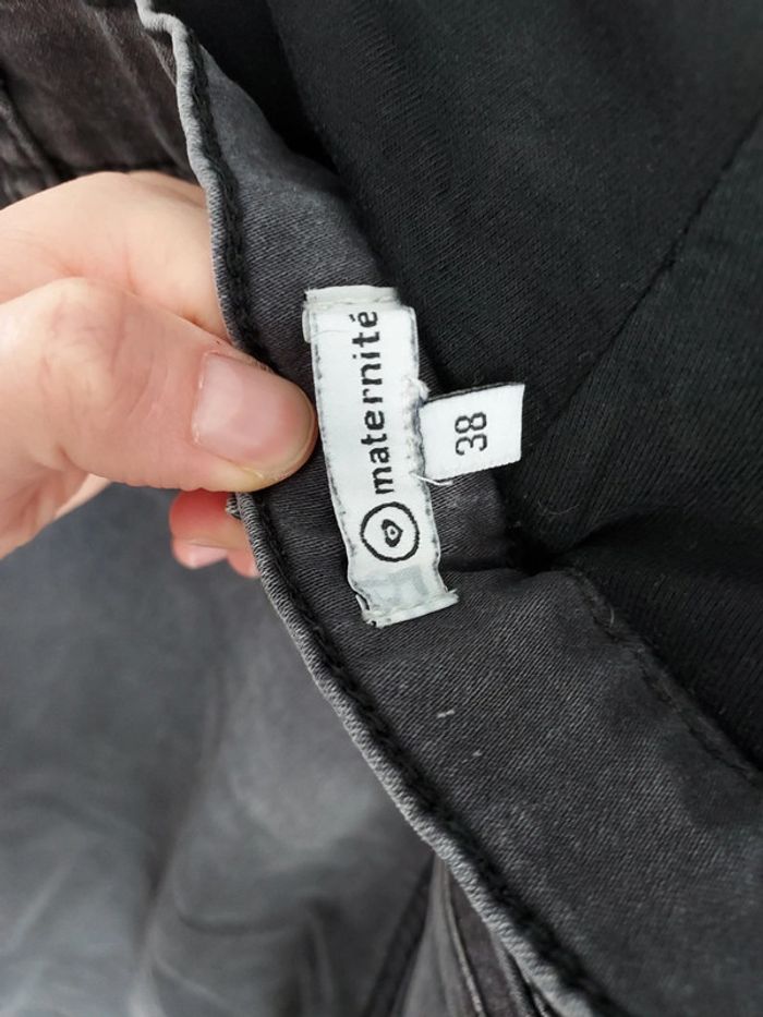 Jeans maternité gris noir - photo numéro 6