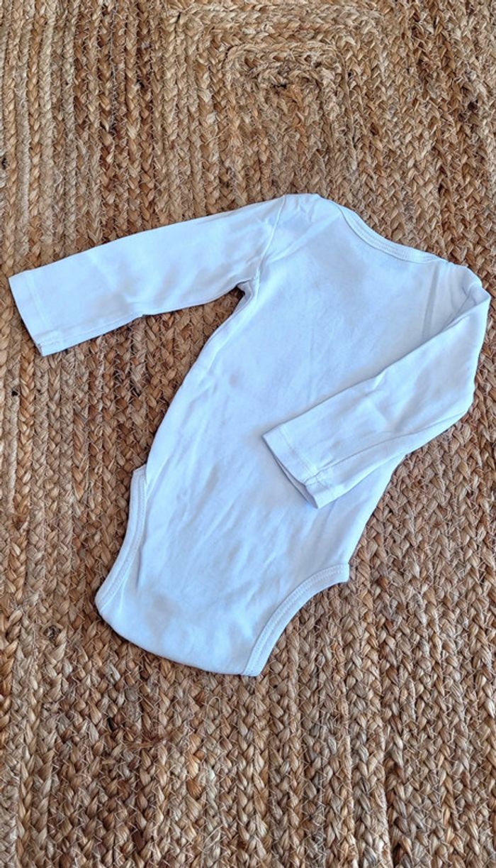 Joli Body blanc tout doux Petit Chat Orchestra 6mois Neuf - photo numéro 3