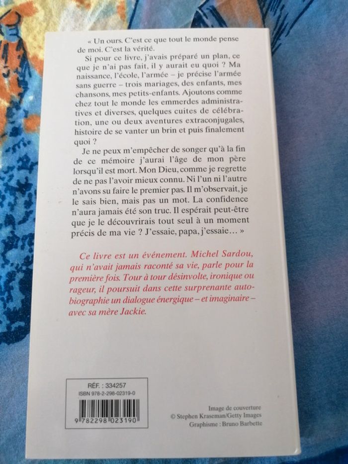 Livre de Michel Sardou - photo numéro 2