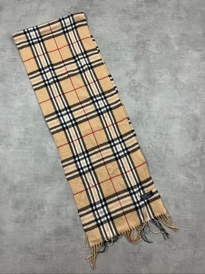 Écharpe Burberry beige/camel - photo numéro 4
