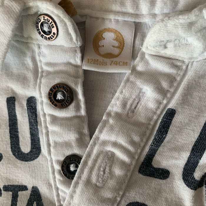 T-shirt ML Lulu fausses bretelles 12 mois - photo numéro 3