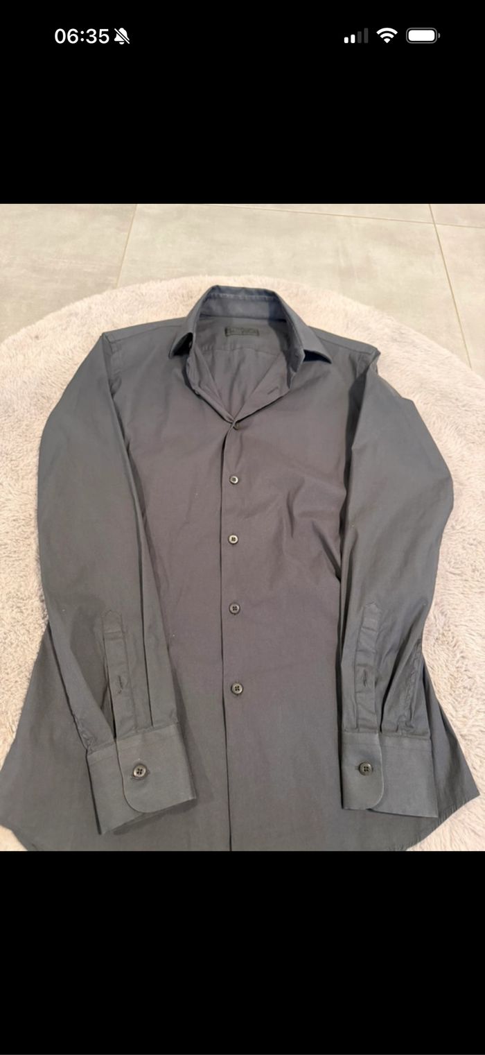 Chemise prada homme taille M gris foncé