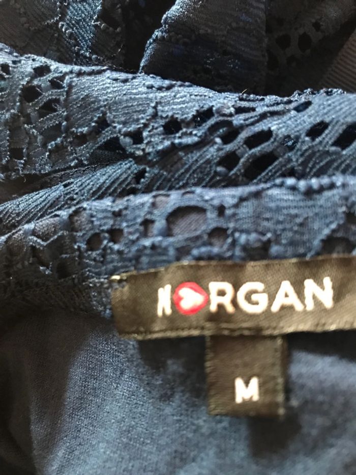 Morgan robe bustier taille 40 bleu marine quasi neuve - photo numéro 8