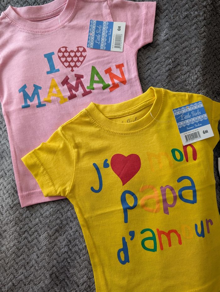 NEUF, lot de 2 débardeurs, 4 tee-shirts, 6 mois/68 cm - photo numéro 2