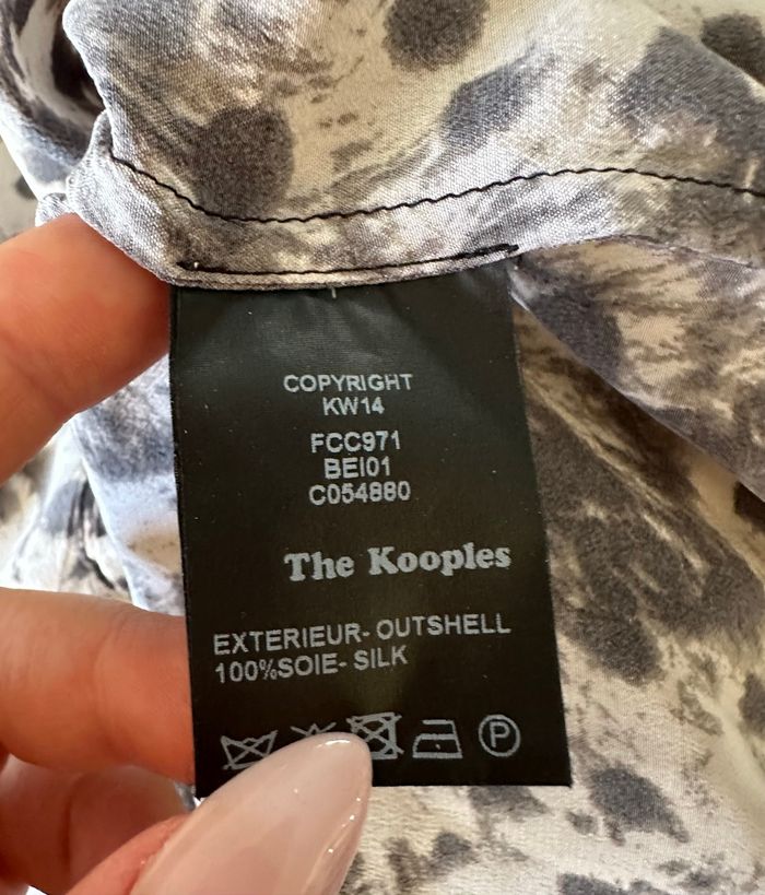 Chemisier en soie léopard The Kooples T40 L - photo numéro 9