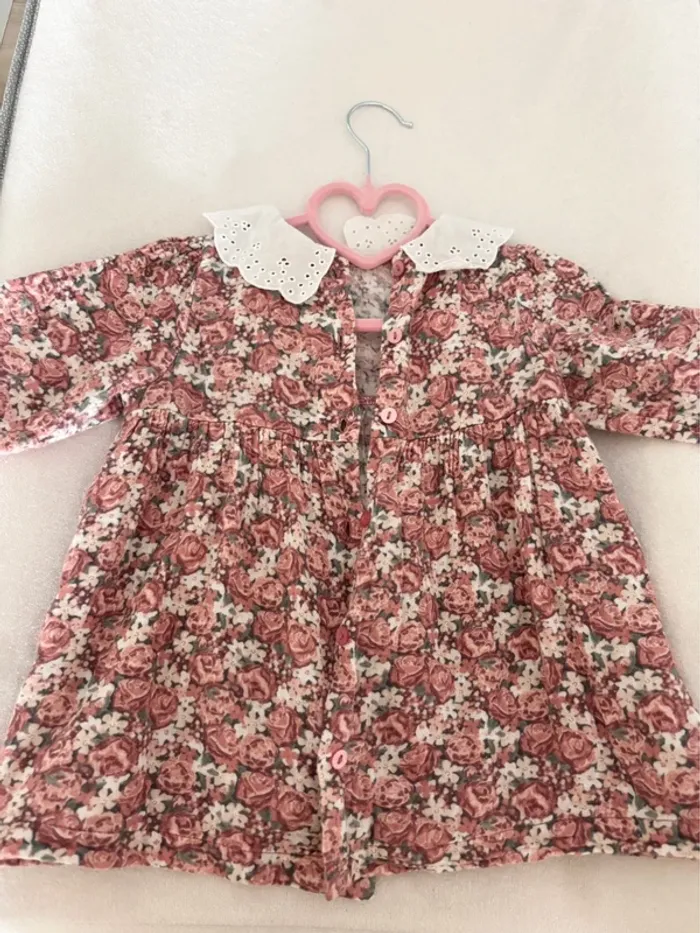 Robe à fleurs bébé fille taille 12mois - photo numéro 4