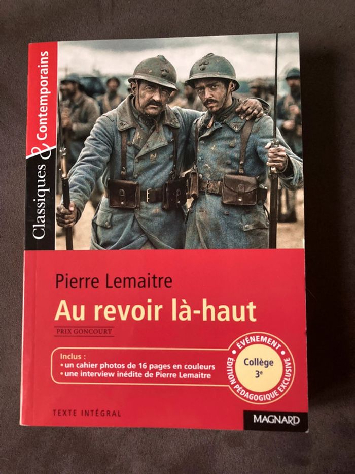 Au revoir là-haut - Classiques et Contemporains Collège 3eme