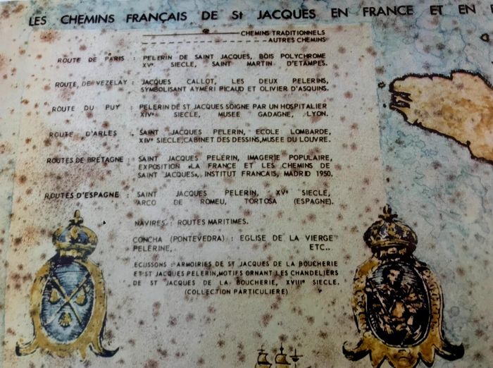 Affiche / Carte Les Chemins Français de Saint Jacques en France et en Espagne Les Amis de Collonges - photo numéro 8