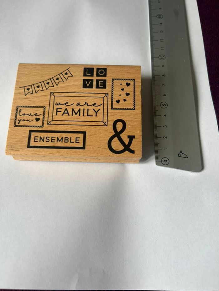 Tampon bois Family Florilèges design - photo numéro 2