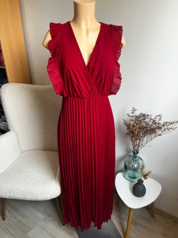 Robe bordeaux soldée