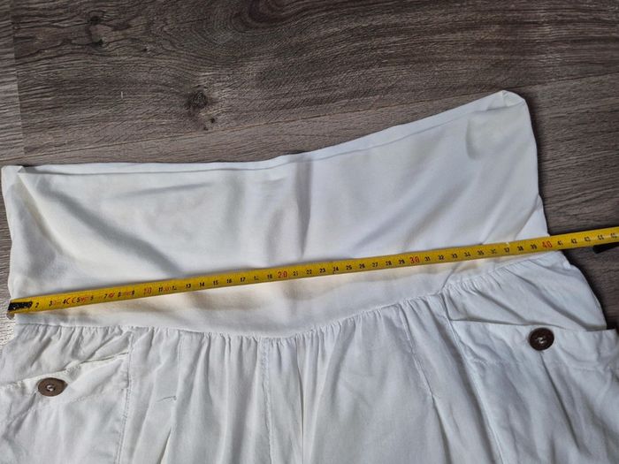 Pantacourt sarouel blanc pour femme T. 40 Cache Cache - photo numéro 11