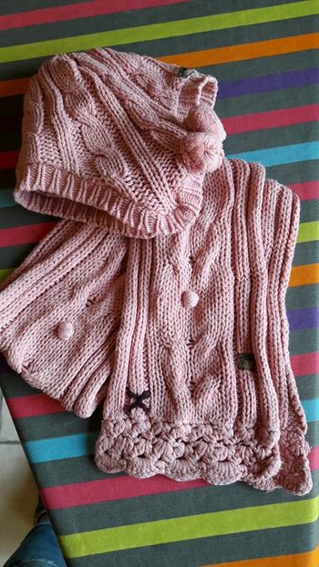 Ensemble bonnet écharpe