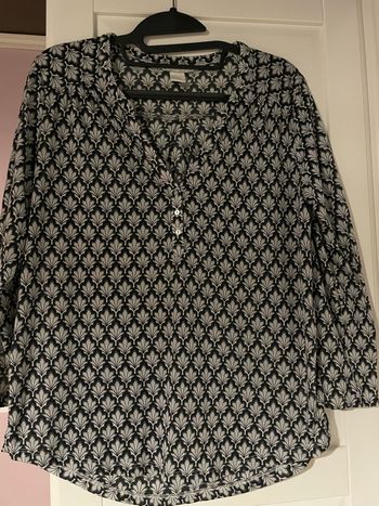 Blouse imprimée manches longues S/M