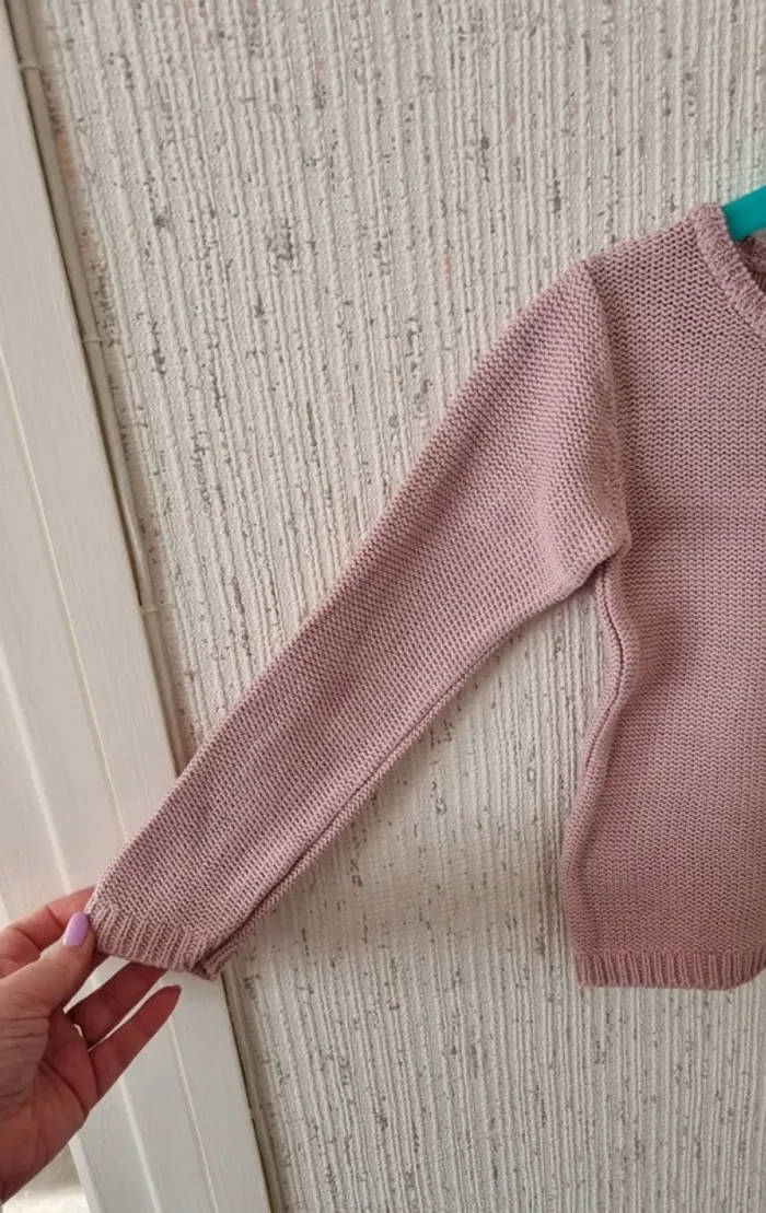 Pull en laine rose taille 5 ans kiabi - photo numéro 4