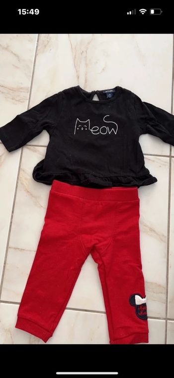 Ensemble fille 3 mois