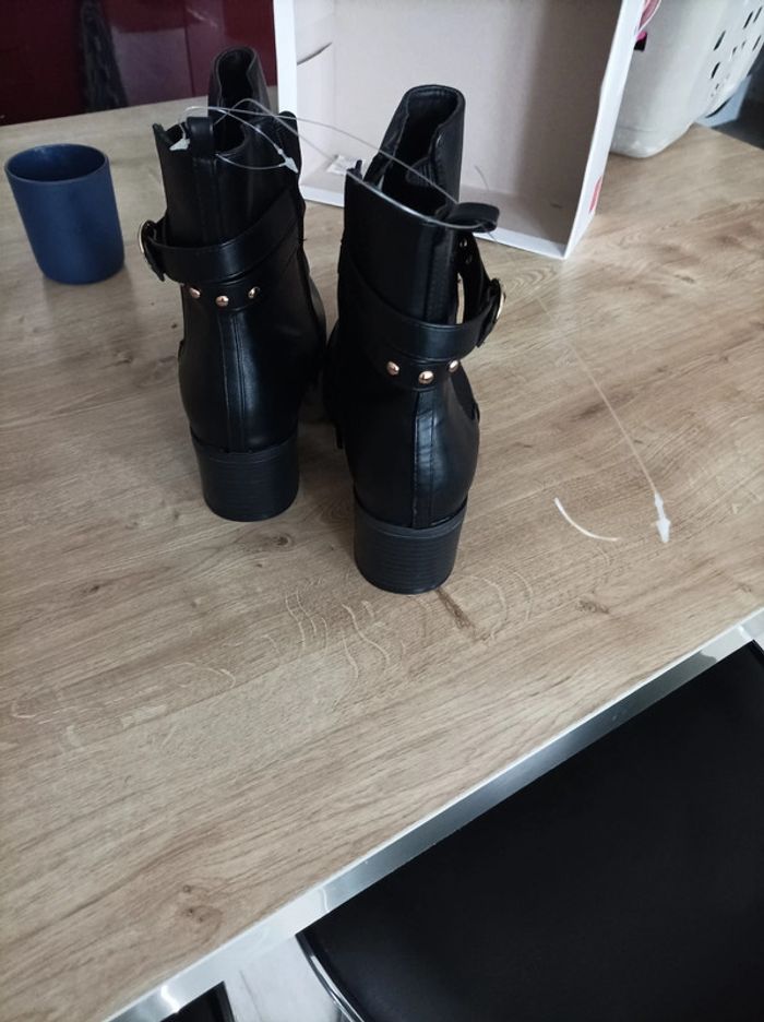 Bottines talon carré - photo numéro 4